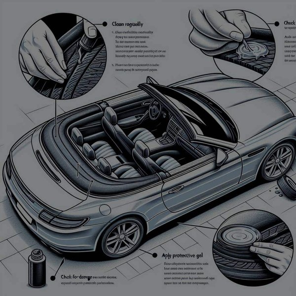 What's the Best Way to Protect and Maintain the Rubber Seals of a Convertible's Roof?